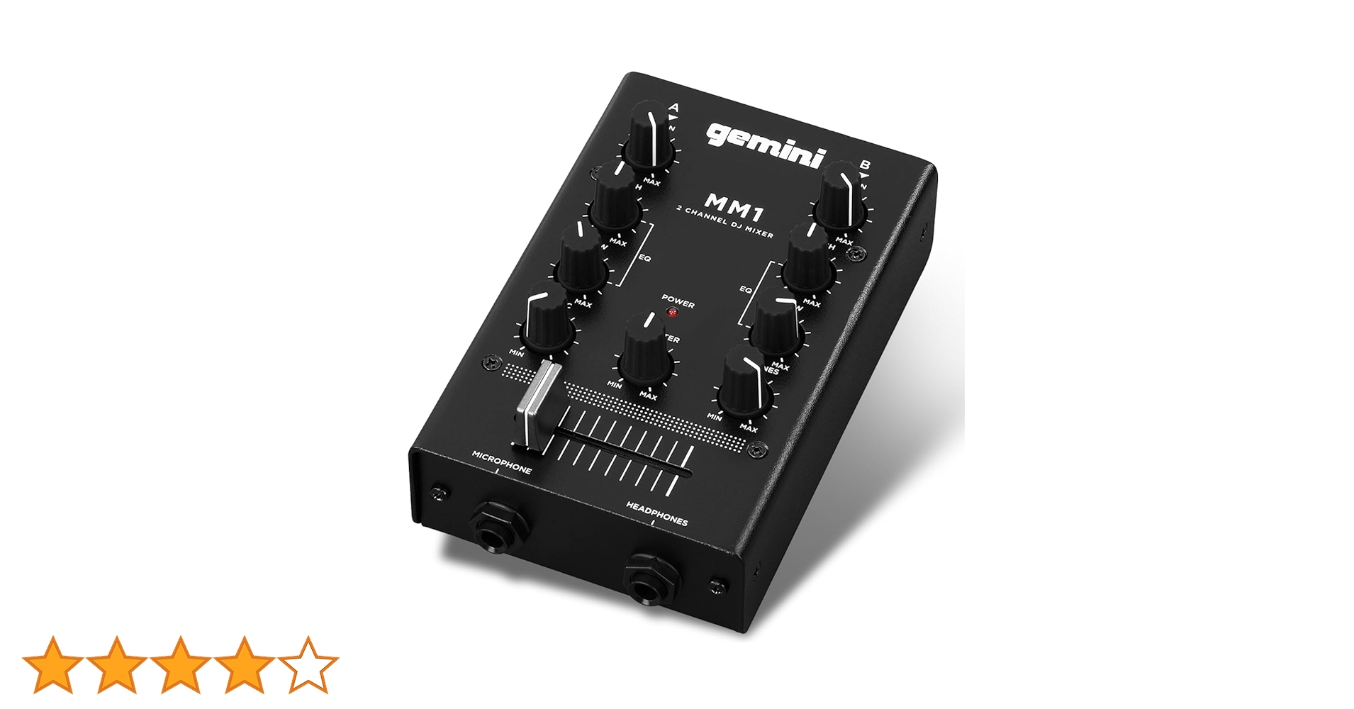 Amazon | GEMINI DJ ミキサー ポータブル 2ch ステレオミキサー